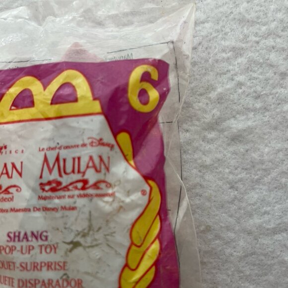 1998 McDonald’s Mulan #6 Shang Pop Up Toy Sealed Disney Happy Meal Figure - Picture 4 of 12
